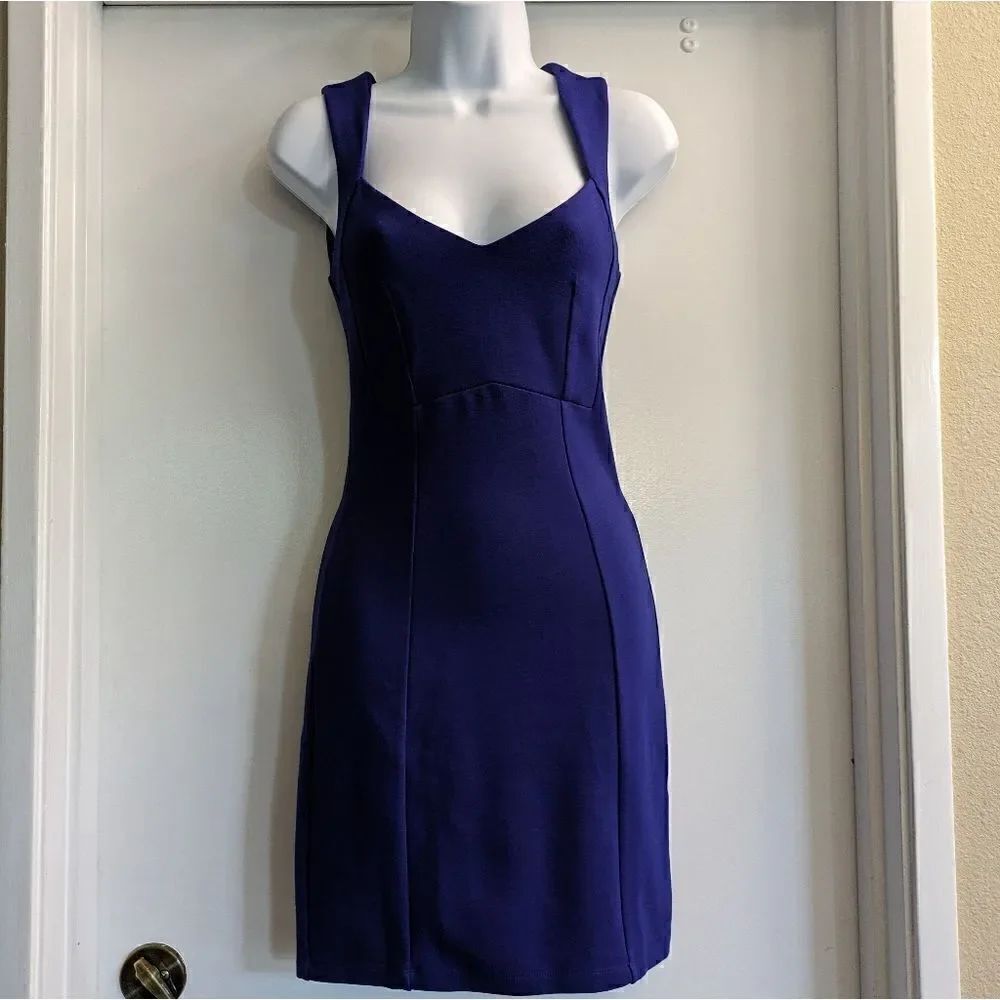 French Connection cobalt blue fitted dress new with tags